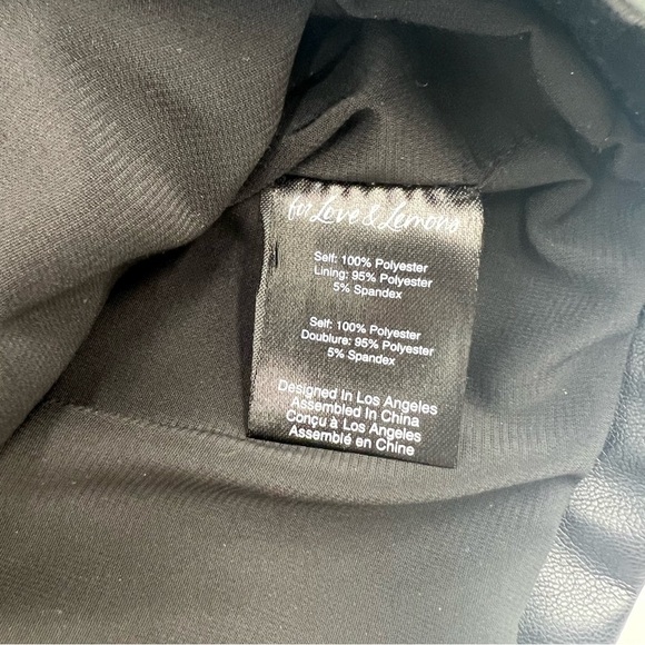 For Love & Lemons Afton Cropped Faux Leather Jacket – Size S - Picture 9 of 15